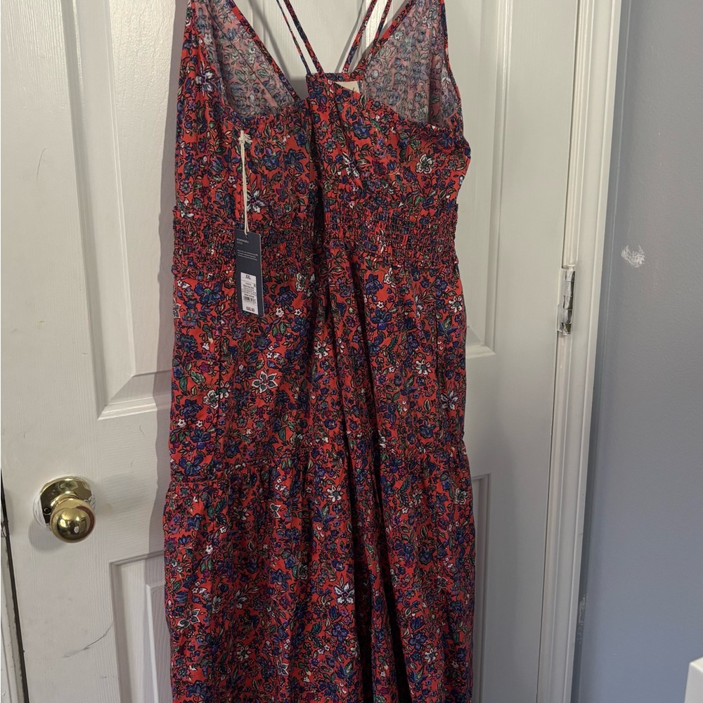 Universal Thread Red and Blue Floral Dress